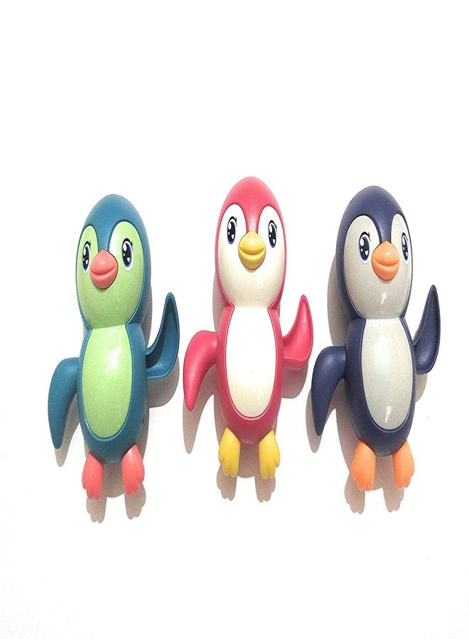NELSTRAB:- Swimming Penguin Bath Toy/Toddlers Swimming Floating Playing Toy in Bathroom Beach Pool/Colorful Water Toys for Girls & Boys(Multi Color)(3+ Months Up)(Combo) - Image 4
